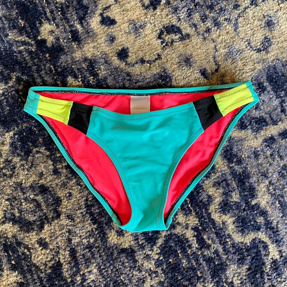 Color Block Hipster Swim Bottom